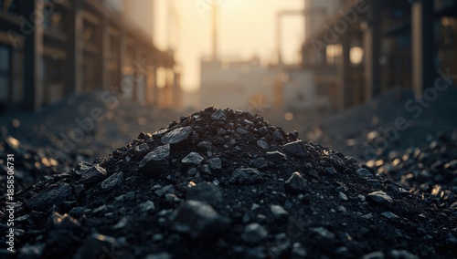 Medium-grade bituminous coal with high calorific value, employed in electricity generation and steel manufacturing, industrial use