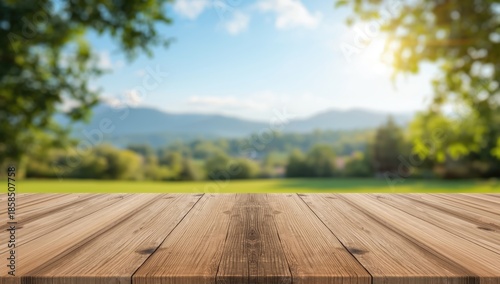 Dining scene with a soft-focus natural backdrop, ideal for editorial headers or text backgrounds, World Environment Day
