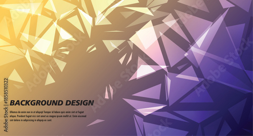 Abstract blue geometric triangle background with modern pattern design suitable for wallpaper and decorative concepts