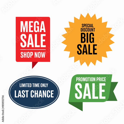 set of discount labels