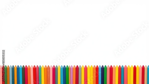 Brightly colored popsicle sticks laid out on a white background, suitable for UI backdrop or creative displays