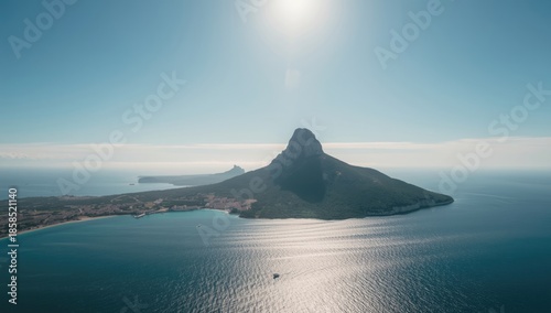 Panoramic view of the Rock of Gibraltar highlighting its prominence in coastal geology, Earth Day