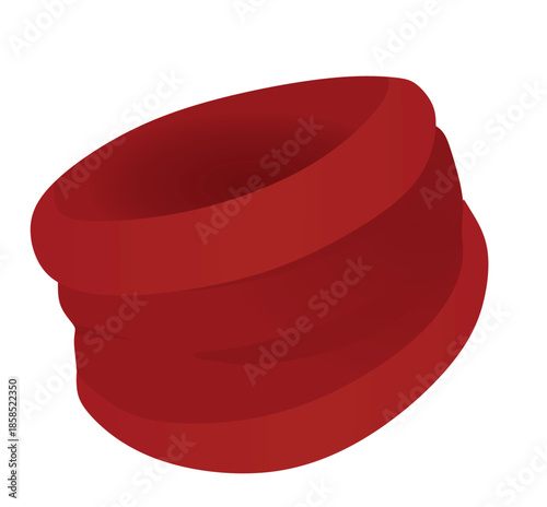 Red neck scarf. vector illustration