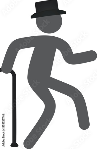 Old man icon . vector illustration