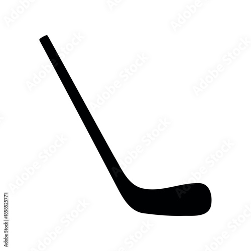Hockey stick silhouette vector flat illustration design.