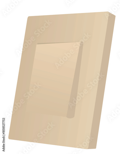 Brown mono switch. vector illustration