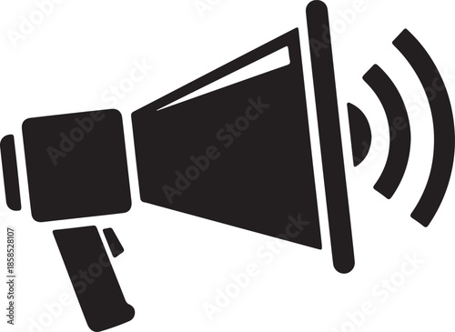 Megaphone icon for amplifying voice and sound