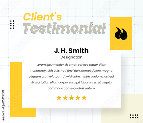 Minimal Customer Testimonial Quote Template for Social Media Post