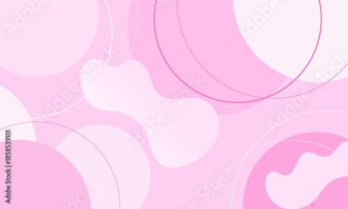 pink light multi circles shape and stroke outlines overlapped abstract background