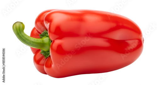 Vibrant Red Bell Pepper with Green Stem red pepper
