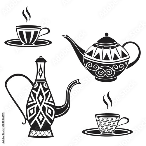 Tea set illustration