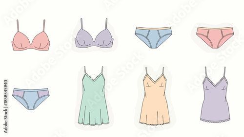 Collection of Womens Lingerie and Nightwear.