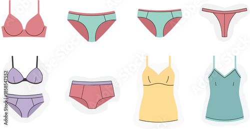 Collection of Various Lingerie and Swimwear.