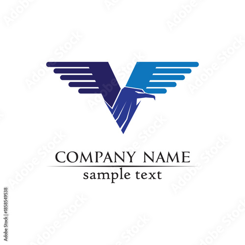 V letters business logo and symbols template