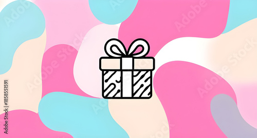 gift box vector, present illustration vector, wrapped gift clipart, birthday gift vector, cute gift box drawing, kawaii present illustration, holiday gift icon, gift package vector, small gift box ill