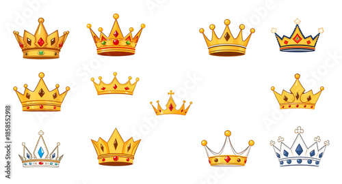 crown, crowns, golden, gold, royalty, royal, king, queen, monarch, empire, imperial, luxury, elegant, regal, noble, medieval, fantasy, jewel, jeweled, gem, ornament, ornamental, decorative, prestige, 