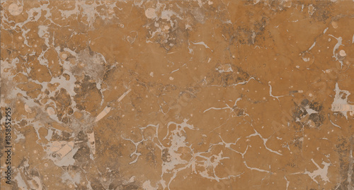 Warm brown marble texture with irregular white mineral inclusions, natural fractured patterns, earthy color balance, and refined polished stone surface perfect for elegant interior walls.