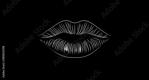 vector illustration of lips, glossy lipstick lips, shiny pout artwork, kiss mark outline, flirty lips icon, red lips design, sensual mouth vector, cute pout drawing, beauty salon logo lips, romantic l