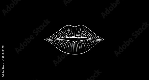 lips vector drawing, bold kiss icon, shiny lips illustration, mouth symbol vector, female lips artwork, glossy red lips icon, romantic lipstick shape, outline lips silhouette, sensual beauty lips, pou
