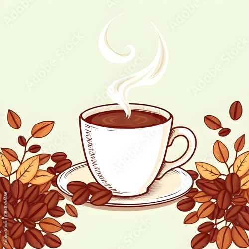 coffee, coffeecup, coffeebeans, espresso, cafe, caffeine, roasted, brew, mug, drink, hotdrink, aroma, flavor, darkroast, latte, cappuccino, mocha, americano, barista, grind, freshbeans, warm, steam, c