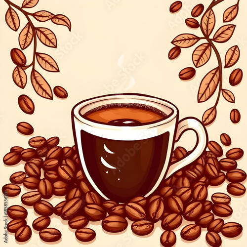 coffee, coffeecup, coffeebeans, espresso, cafe, caffeine, roasted, brew, mug, drink, hotdrink, aroma, flavor, darkroast, latte, cappuccino, mocha, americano, barista, grind, freshbeans, warm, steam, c