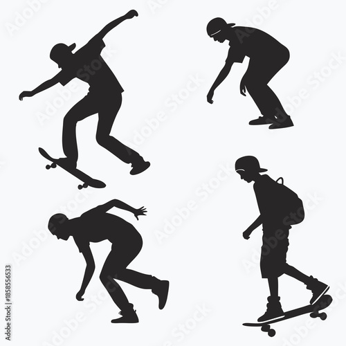 Skateboard silhouettes
