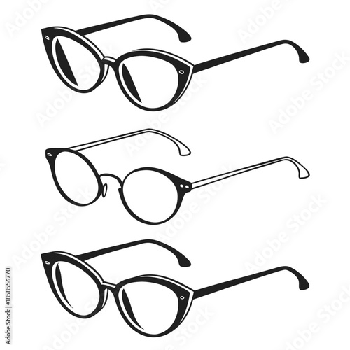 Collection of vintage eyeglasses