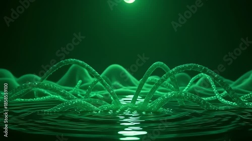 brilliant roughage burst roughage wander mesh, wander conceptual curves along angstrom fleeceable background, with smooth ripple streaming indiana angstrom tranquil, aquatic air nether