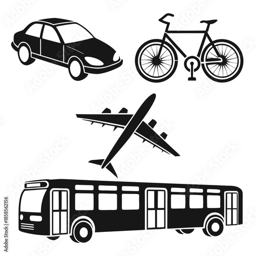 Various modes of transportation