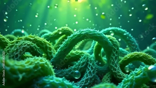 dazzling roughage burst roughage wander mesh, turbinate into active tendril framing angstrom fleeceable background, with glittering spheres vagrant indiana angstrom dreamy, aquatic air