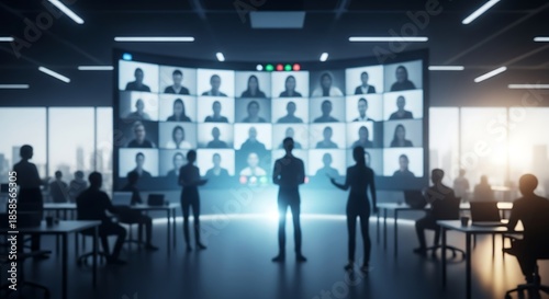 Virtual conference in progress