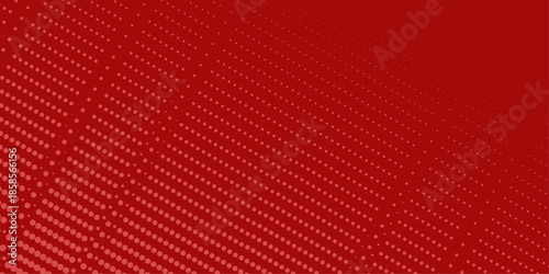 Red background, wall abstract texture. Soft gradient pastel color. Polka dots Abstract pattern comic Pop-art halftone background in sweet color. Circles bubble or dots pattern. Vector .
