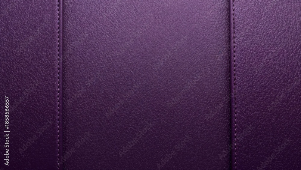 Fototapeta premium Violet leather surface featuring a stitched seam, used as a digital or print background