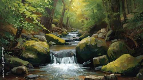 waterfall in the forest