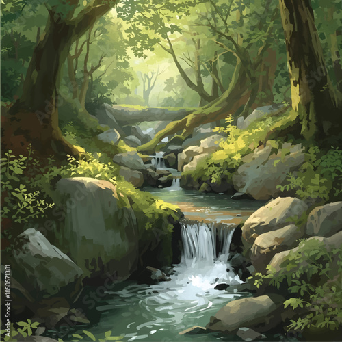 waterfall in the forest