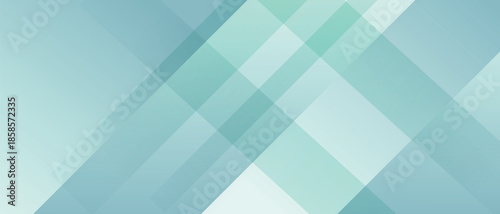 Abstract Mint Teal Geometric Overlapping Squares Seamless Pattern Background - Modern Gradient Layer Vector Texture, mint abstract background