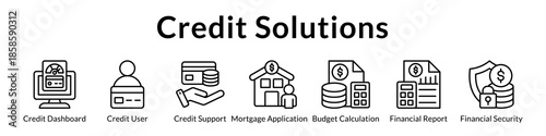 Credit Solutions Platform for Loan Processing Mortgage Applications Credit Scoring Budget Planning and Secure Lending
