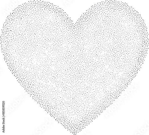 Heart Shape Formed by Small Dots.