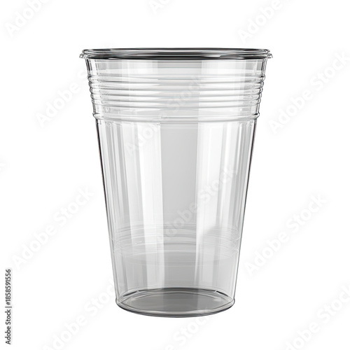 Wallpaper Mural Clear plastic cup on black background Torontodigital.ca