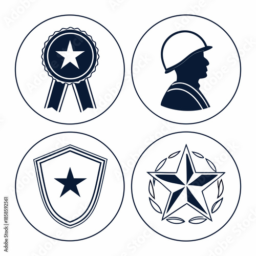Military and honor badges