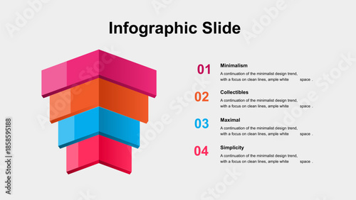 Infographic Slide with Stacked Isometric Layers