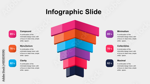 Infographic Slide with Stacked Isometric Layers
