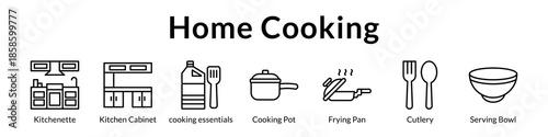 Home Cooking Essentials with Kitchen Setup Cookware Utensils and Complete Meal Preparation Guide for Families