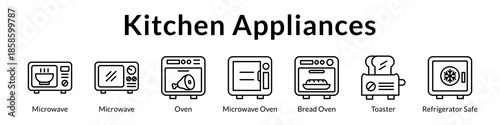 Kitchen Appliances Guide with Microwaves Ovens Refrigerators and Essential Cooking Equipment for Modern Homes