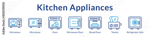 Kitchen Appliances Guide with Microwaves Ovens Refrigerators and Essential Cooking Equipment for Modern Homes