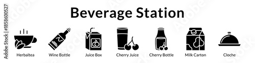 Beverage Station Ideas with Tea Wine Juices Smoothies and Complete Drink Preparation for Home Entertaining
