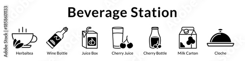 Beverage Station Ideas with Tea Wine Juices Smoothies and Complete Drink Preparation for Home Entertaining
