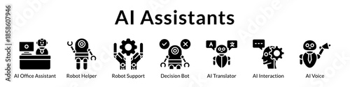 AI Assistants Platform with Virtual Helpers Chatbots Voice Recognition Translation Services and Productivity Automation