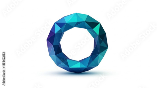 number 0 made of diamonds