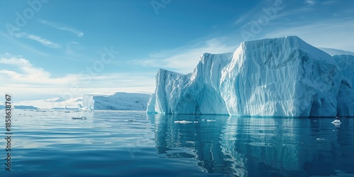 Ice formations at Neko Bay ...